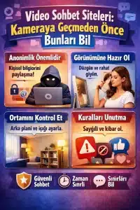 Video Sohbet Siteleri: Kameraya Geçmeden Önce Bunları Bil